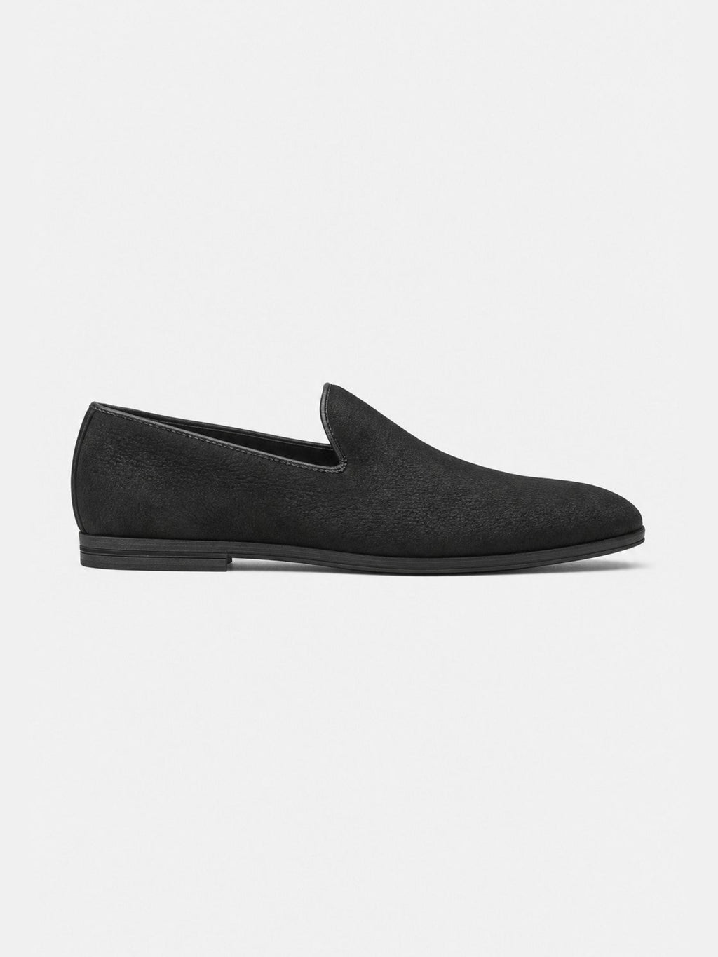 The Belgian Loafer - Black Deerskin