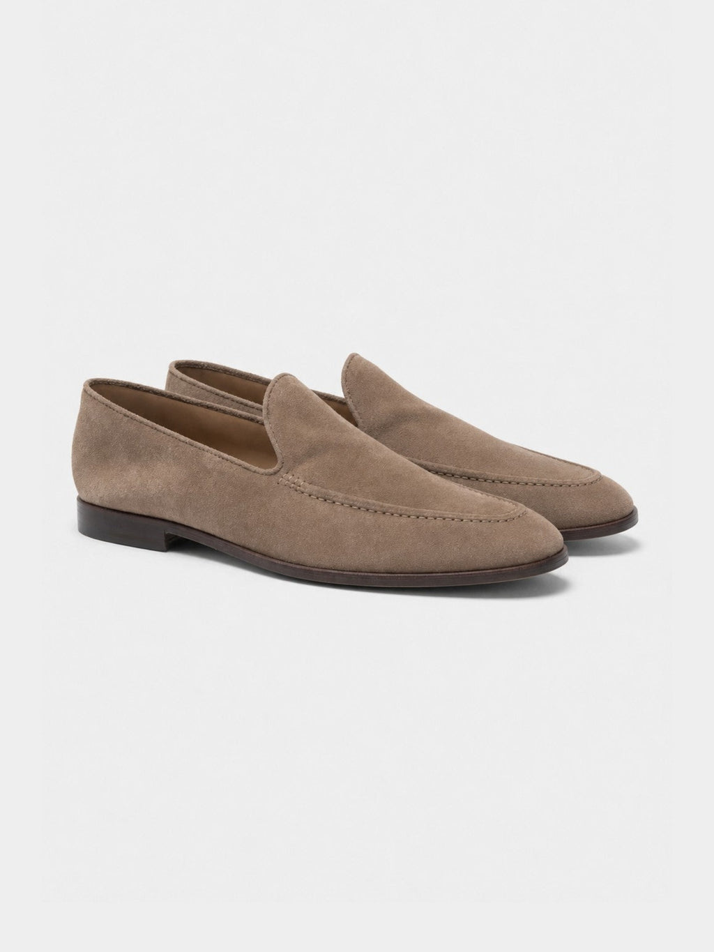 The Belgian Loafer - Taupe Nubuck - Unlined