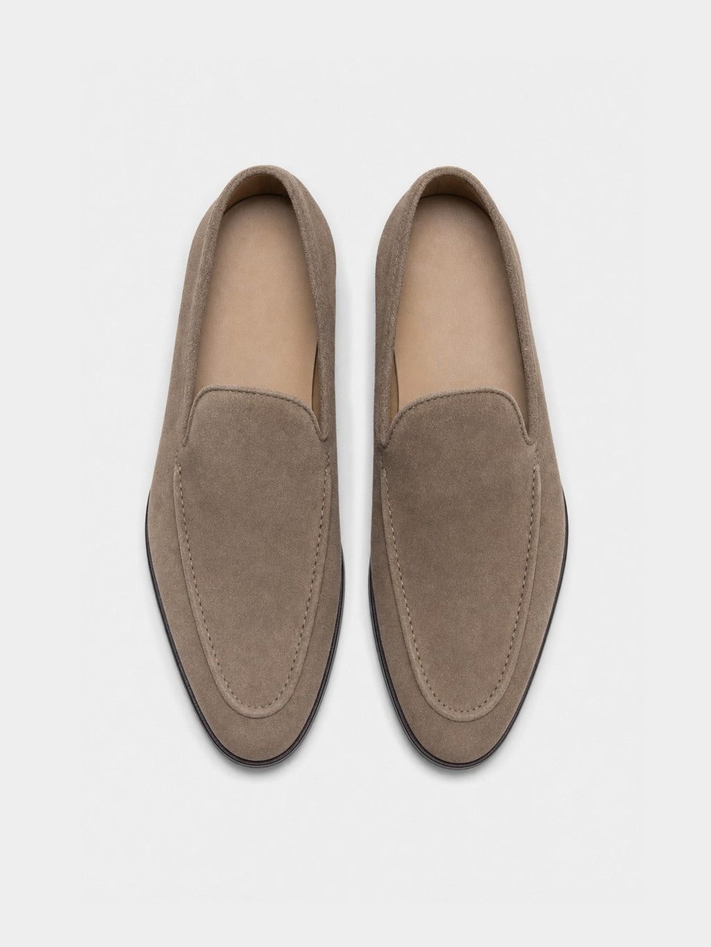 The Belgian Loafer - Taupe Nubuck - Unlined