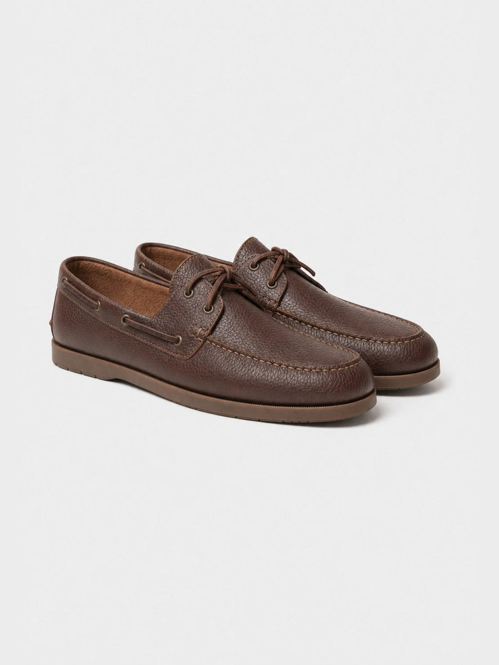 The Boat Shoe - Brown Grain
