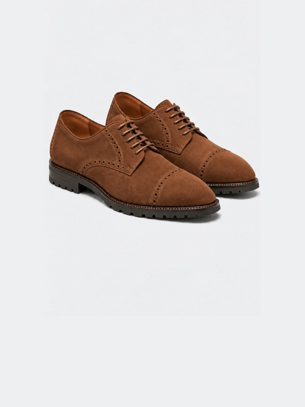 The Derby - Medium Brown Suede