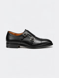 The Double Monkstrap - Black Calf