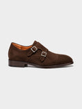The Double Monkstrap - Brown Suede