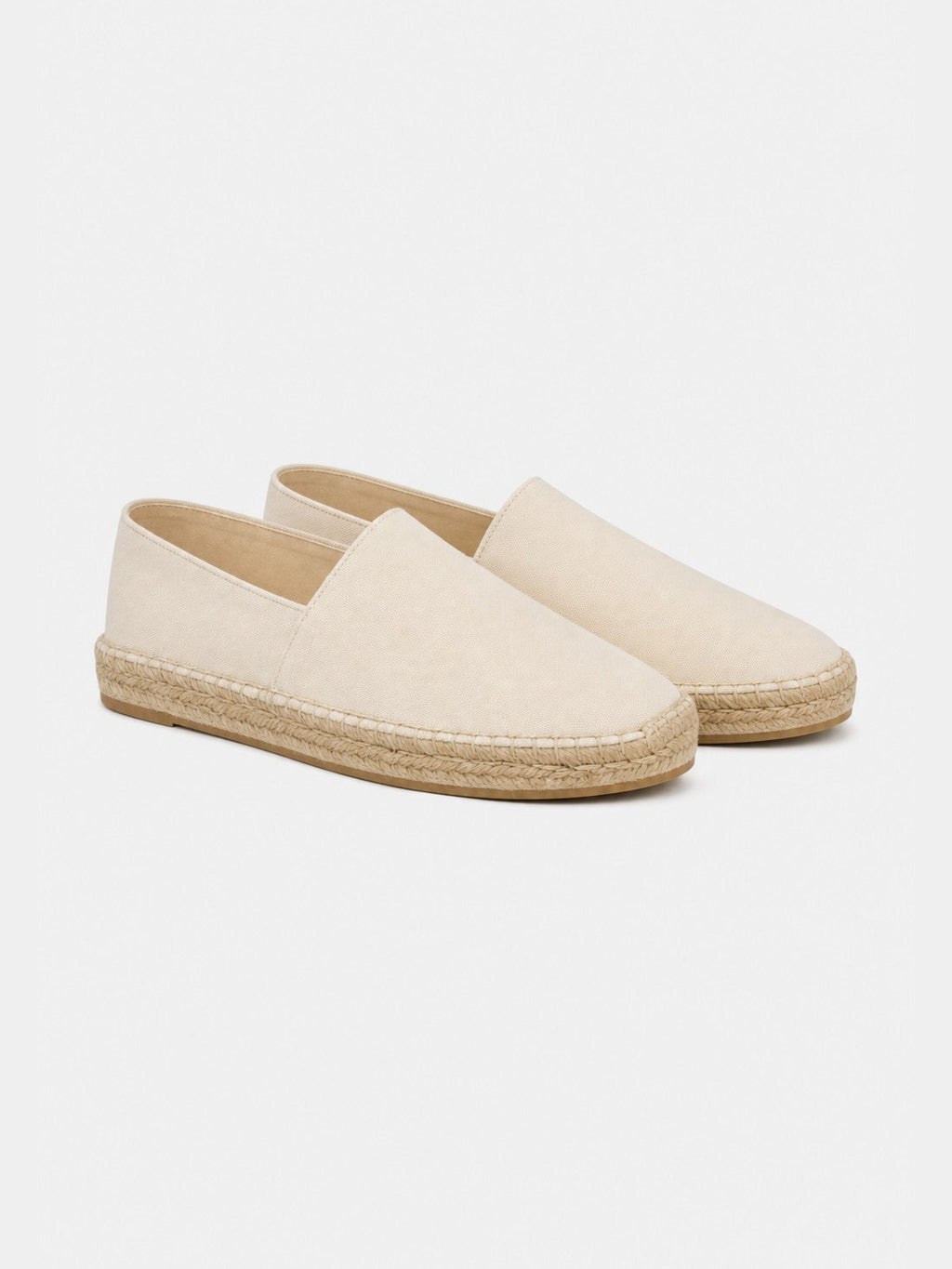 The Espadrille - Ivory Canvas