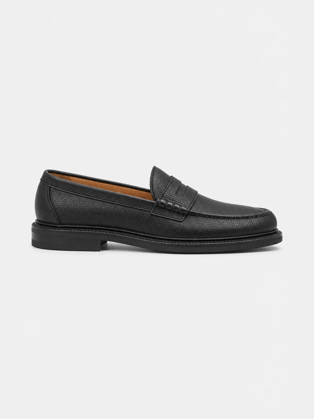 The Ivy Loafer - Black Grain