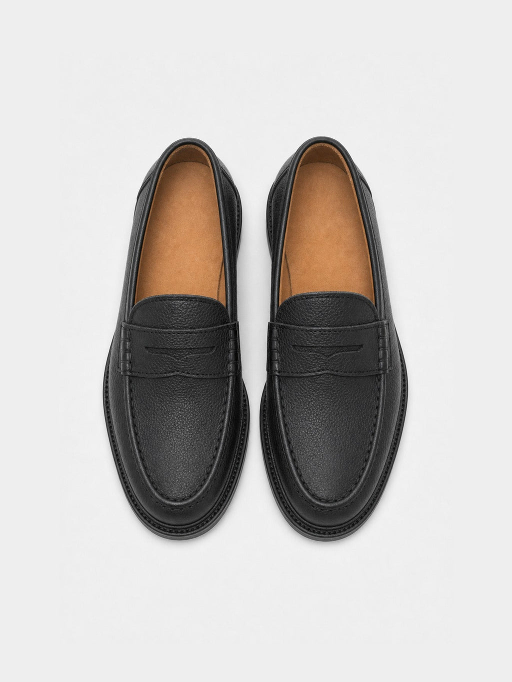 The Ivy Loafer - Black Grain