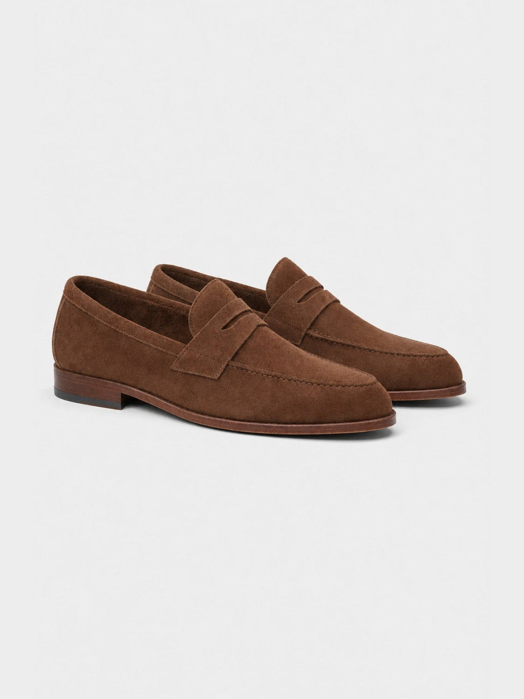 The Penny Loafer - Brown Suede - Unlined