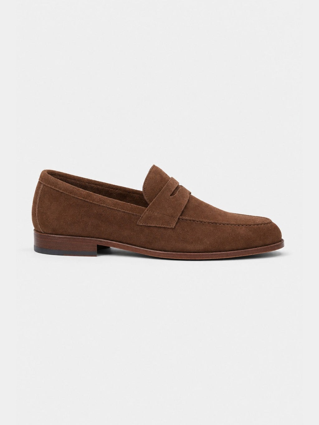 The Penny Loafer - Brown Suede - Unlined