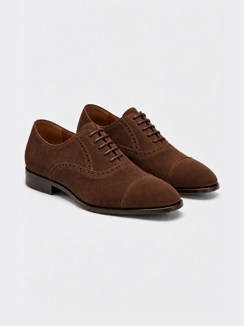 The Adelaide Oxford - Brown Suede