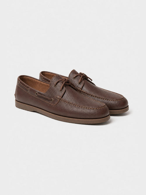 The Boat Shoe - Brown Grain