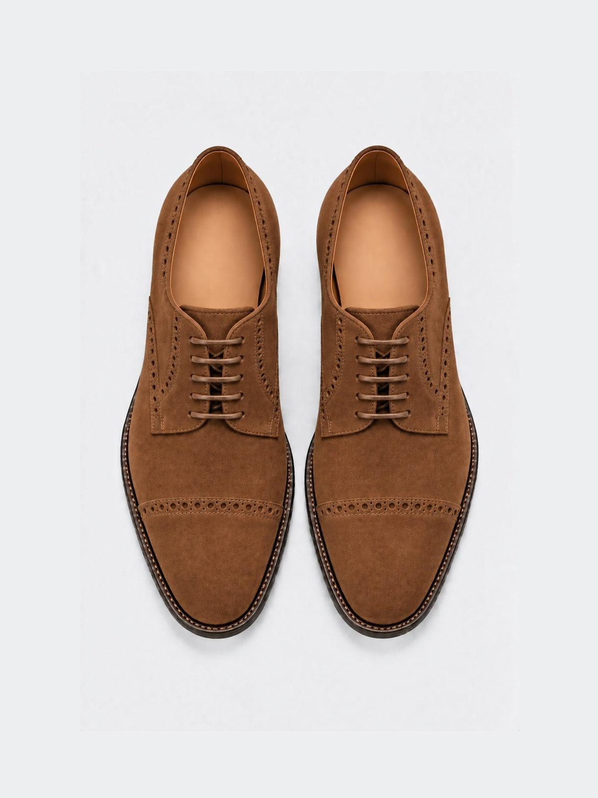 The Derby - Medium Brown Suede