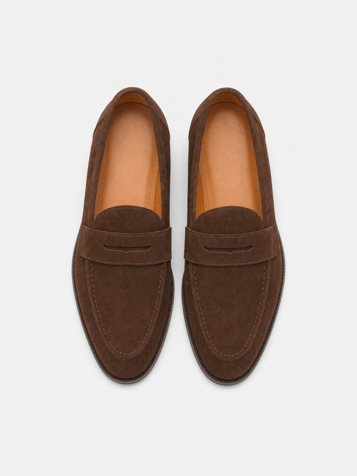 The Penny Loafer - Brown Suede