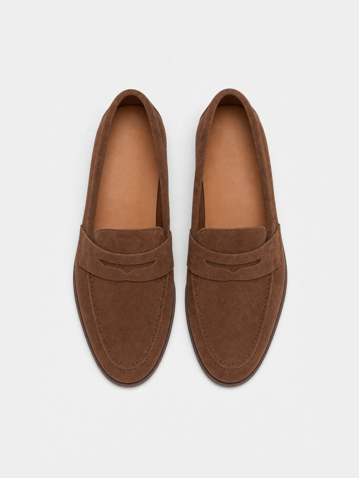 The Penny Loafer - Brown Suede - Unlined